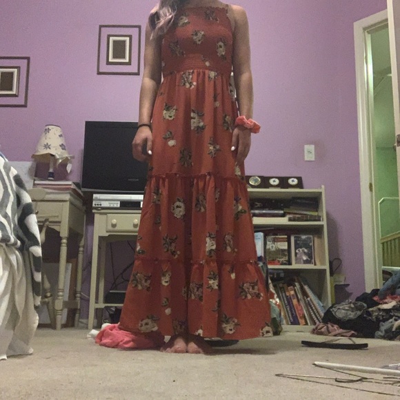 Burnt Orange Maxi Dress - Picture 4 of 5